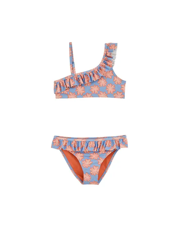 WE Fashion WE Fashion Bikini  svetlo modra / oranžna / svetlo oranžna