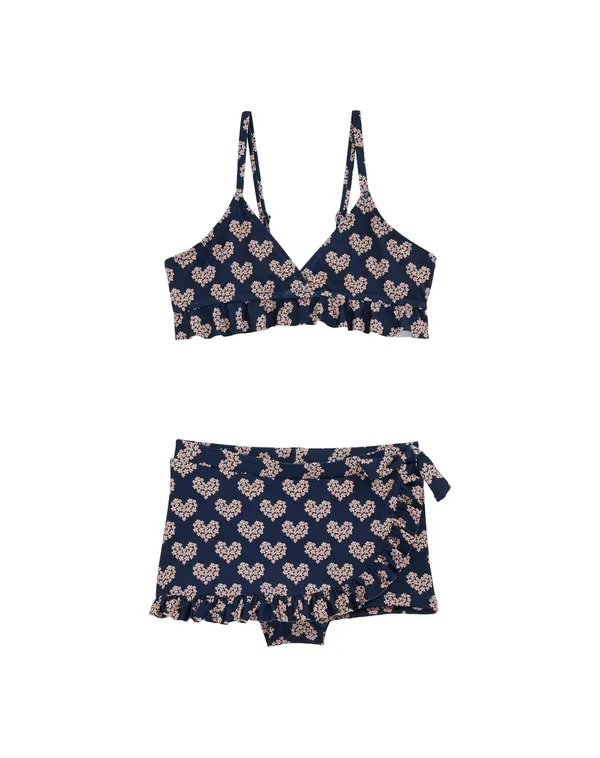 WE Fashion WE Fashion Bikini  temno modra / oranžna / bela