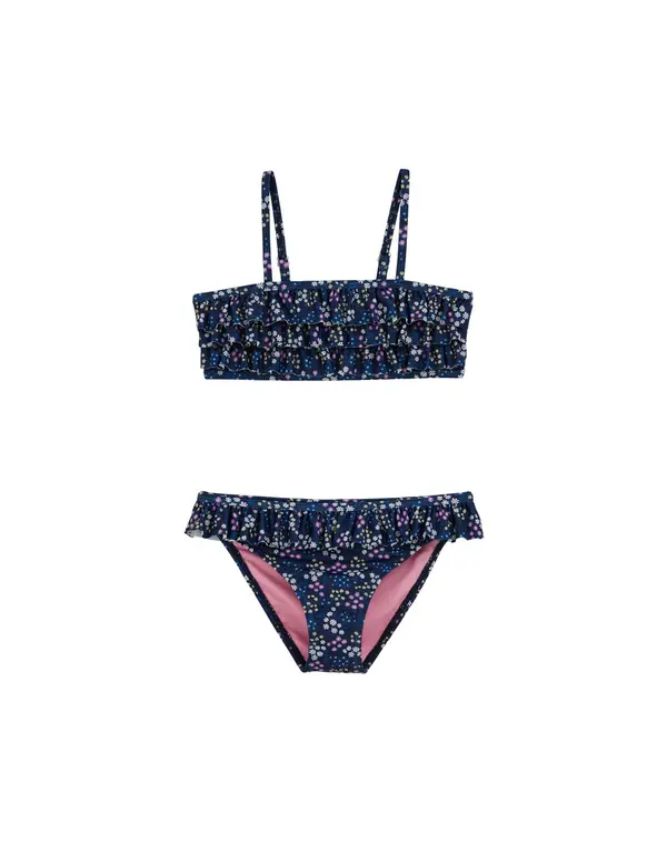 WE Fashion WE Fashion Bikini  temno modra / rumena / svetlo roza / bela