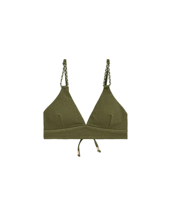 WE Fashion WE Fashion Bikini zgornji del  oliva / trst / bela