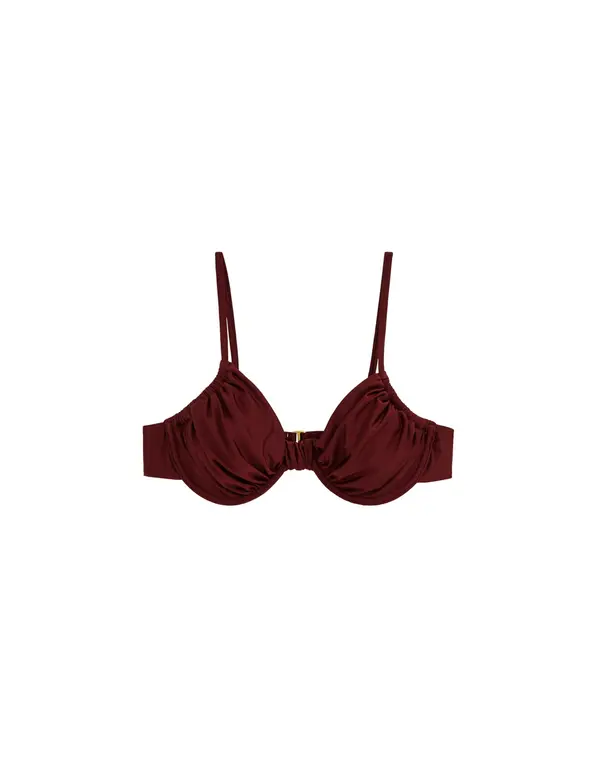 WE Fashion WE Fashion Bikini zgornji del  temno rdeča