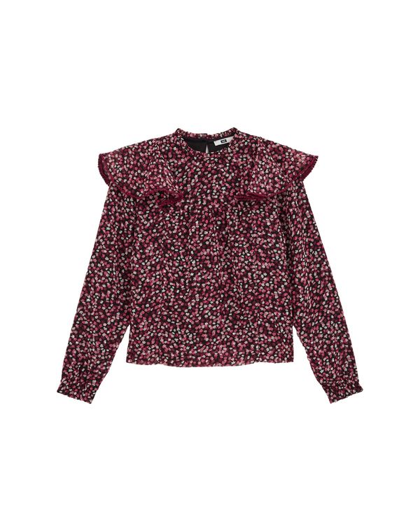 WE Fashion WE Fashion Bluza  bordo / burgund / pastelno rdeča / črna / bela