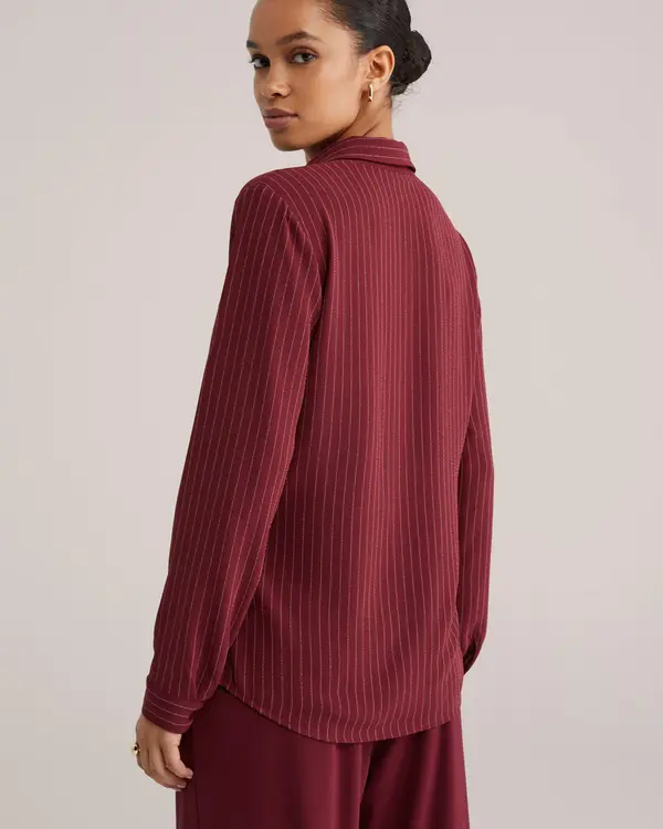 WE Fashion WE Fashion Bluza  karminsko rdeča / bela