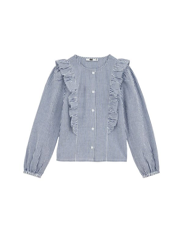 WE Fashion WE Fashion Bluza  mornarska / bela