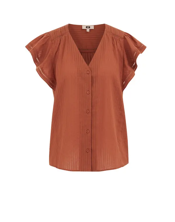 WE Fashion WE Fashion Bluza  rjava / rjasto rjava