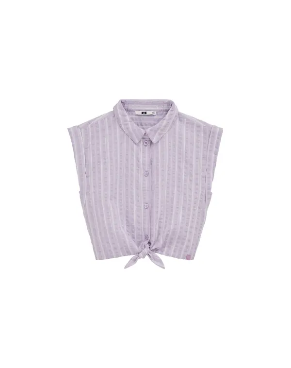 WE Fashion WE Fashion Bluza  svetlo lila / bela