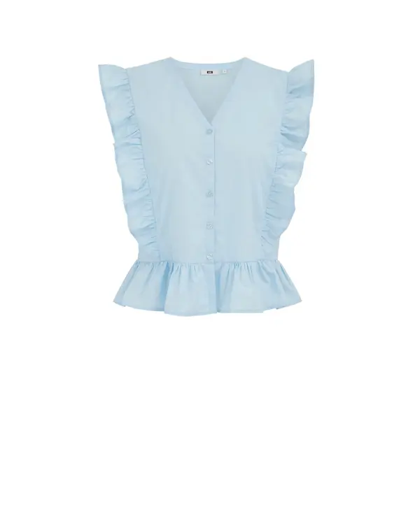 WE Fashion WE Fashion Bluza  svetlo modra