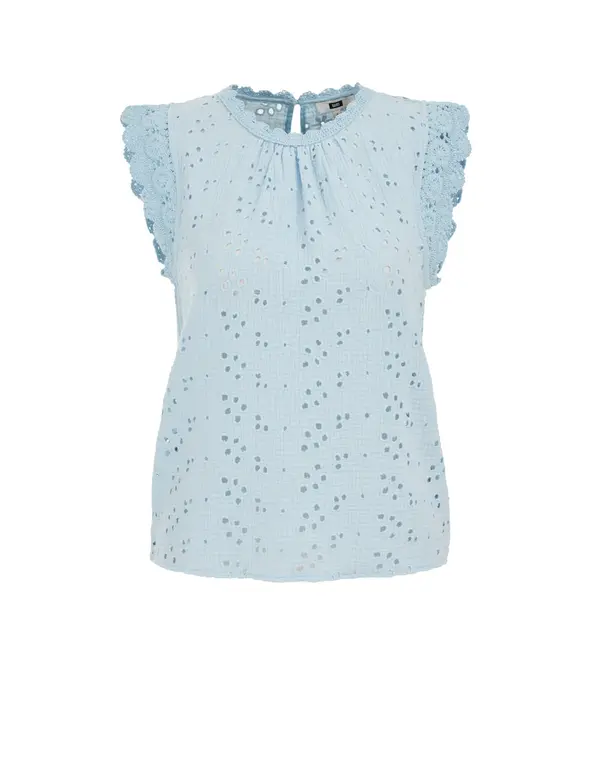 WE Fashion WE Fashion Bluza  svetlo modra