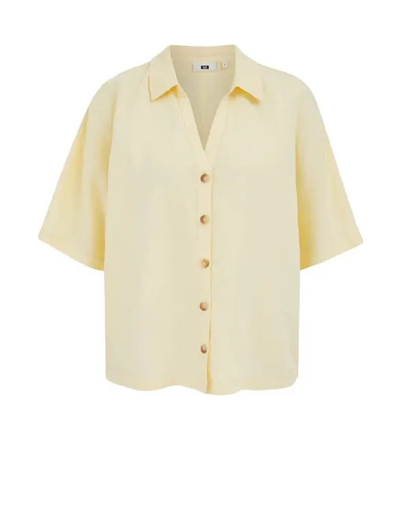 WE Fashion WE Fashion Bluza  svetlo rumena