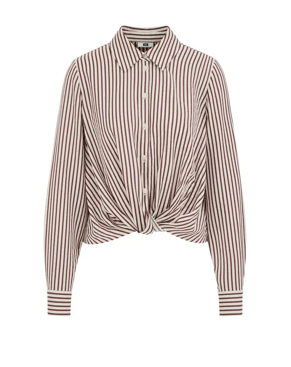 WE Fashion WE Fashion Bluza  vinsko rdeča / bela