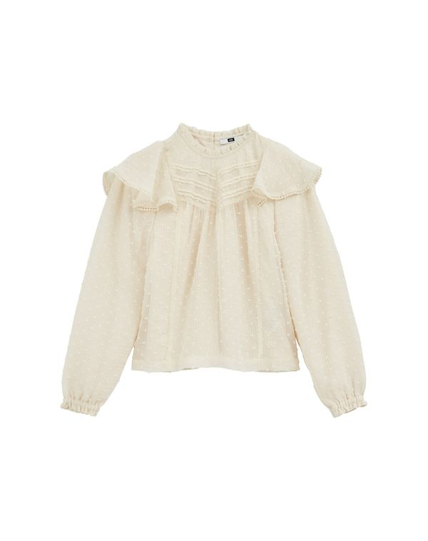 WE Fashion WE Fashion Bluza  zlata / volneno bela