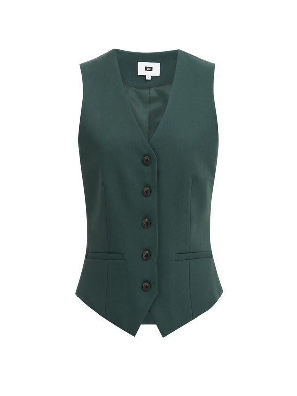 WE Fashion WE Fashion Brezrokavnik  temno zelena