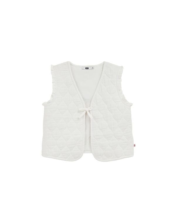 WE Fashion WE Fashion Brezrokavnik  zelena / temno oranžna / bela