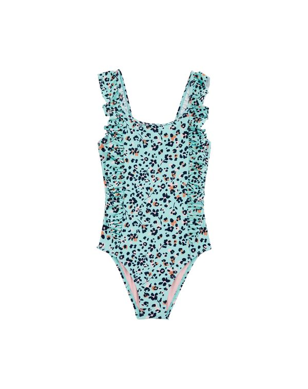 WE Fashion WE Fashion Enodelne kopalke  turkizna / rjava / svetlo roza / črna