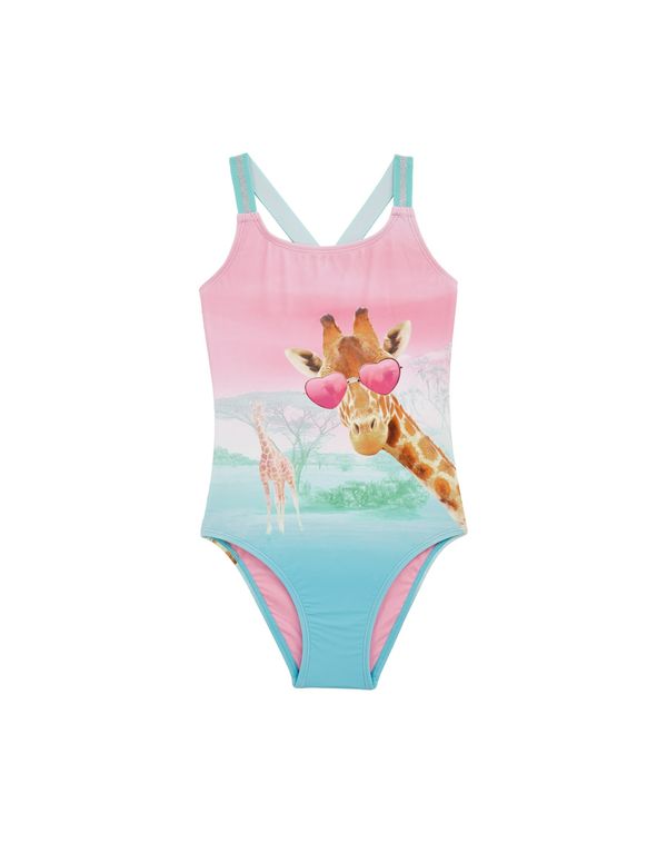 WE Fashion WE Fashion Enodelne kopalke  voda / pueblo / svetlo zelena / roza