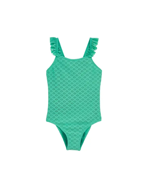 WE Fashion WE Fashion Enodelne kopalke  zelena