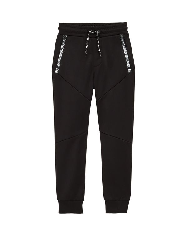 WE Fashion WE Fashion Hlače  črna / bela