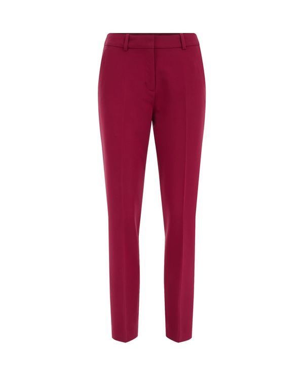 WE Fashion WE Fashion Hlače na rob  burgund