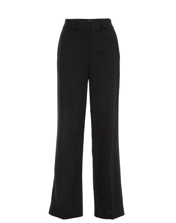 WE Fashion WE Fashion Hlače na rob  črna