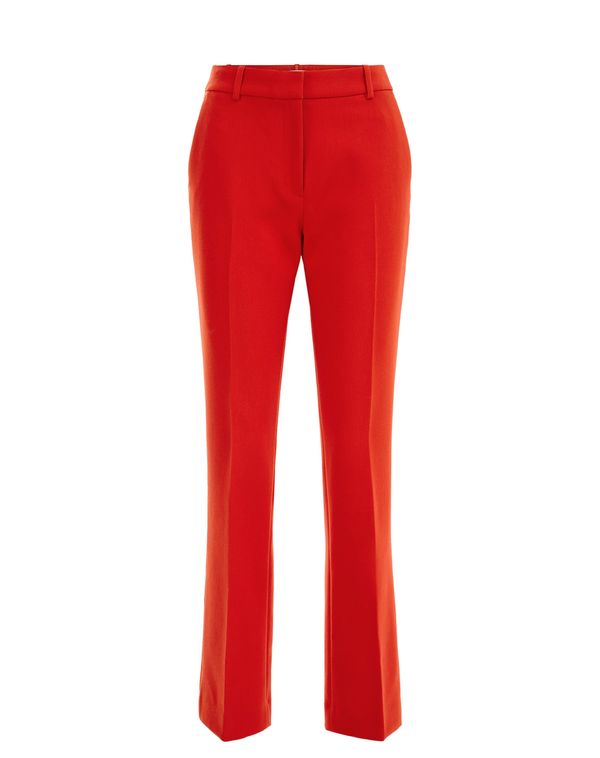 WE Fashion WE Fashion Hlače na rob  rdeča