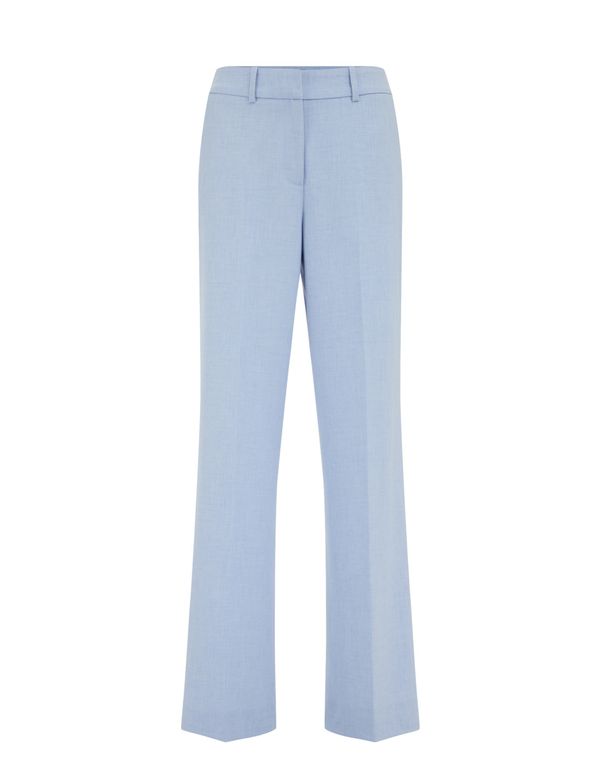 WE Fashion WE Fashion Hlače na rob  svetlo modra