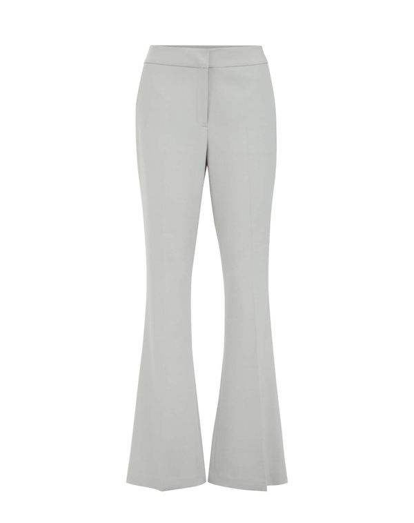 WE Fashion WE Fashion Hlače na rob  svetlo siva