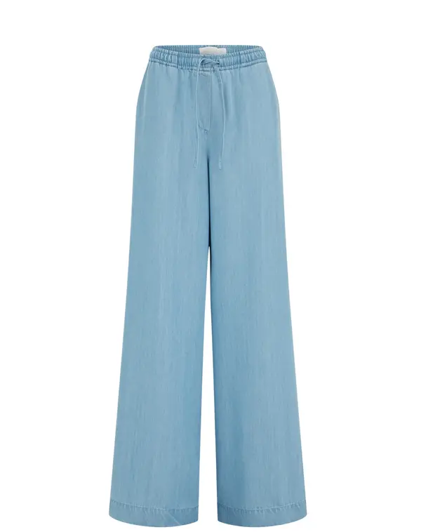 WE Fashion WE Fashion Hlače  svetlo modra