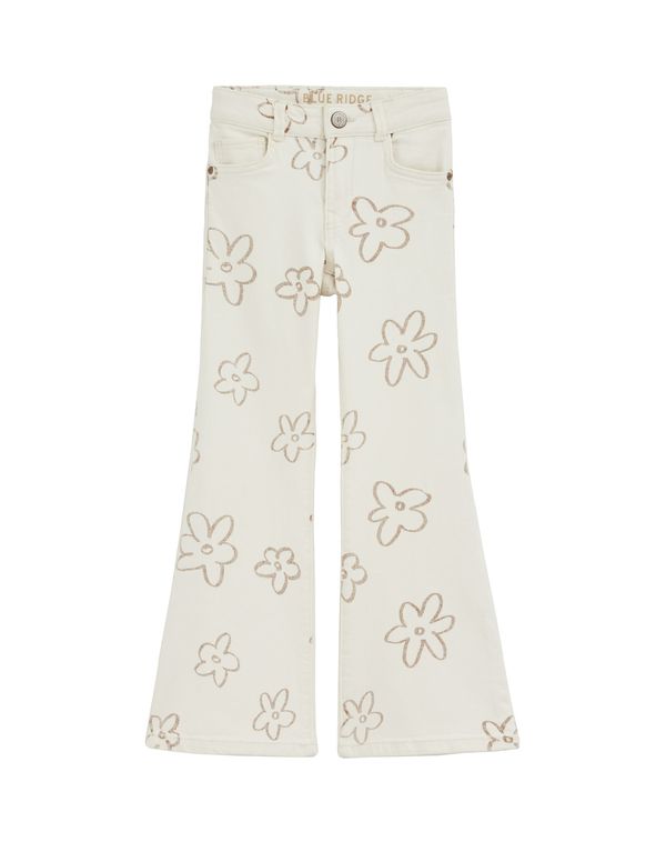 WE Fashion WE Fashion Kavbojke  rjava / bela