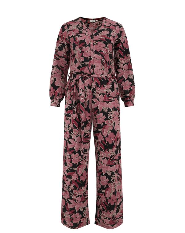 WE Fashion WE Fashion Kombinezon  roza / črna