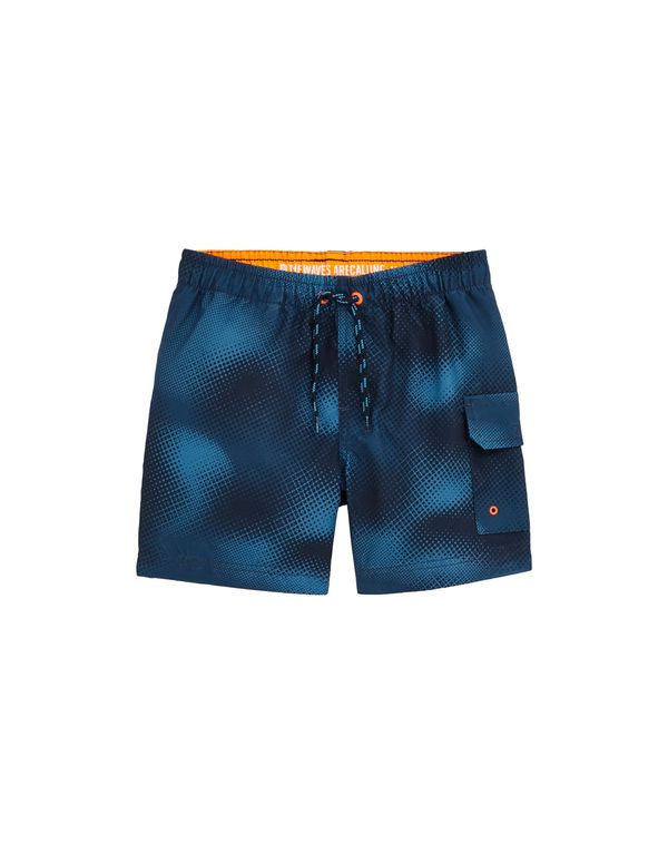 WE Fashion WE Fashion Kratke kopalne hlače  mornarska / temno modra