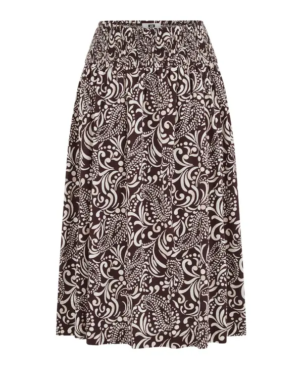 WE Fashion WE Fashion Krilo  ecru / temno rjava / bela