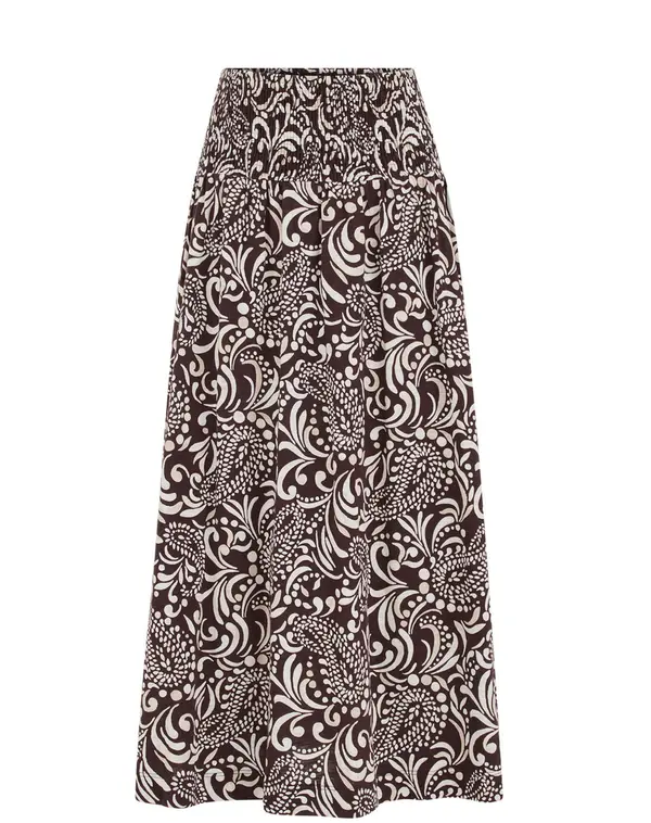 WE Fashion WE Fashion Krilo  temno rjava / bela