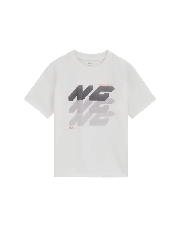 WE Fashion WE Fashion Majica  antracit / svetlo siva / bela