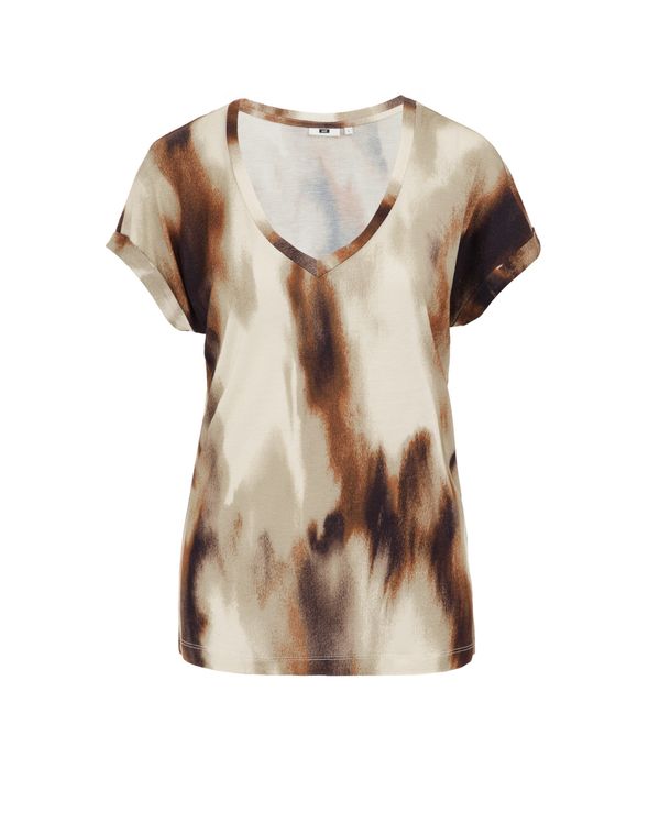 WE Fashion WE Fashion Majica  bež / bela