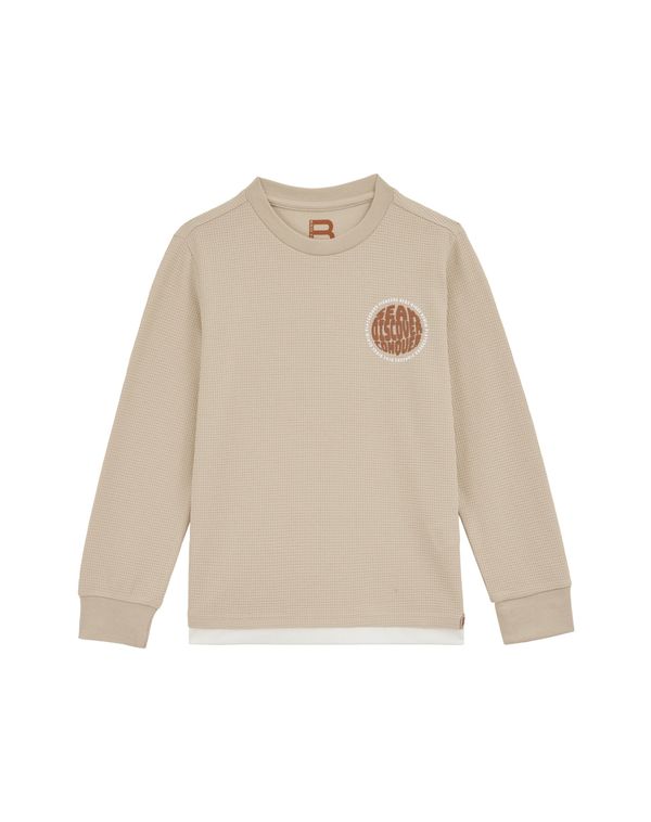 WE Fashion WE Fashion Majica  bež / rjava / bela