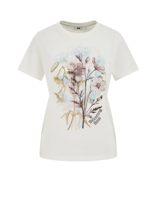 WE Fashion WE Fashion Majica  bež / svetlo modra / temno liila / off-bela