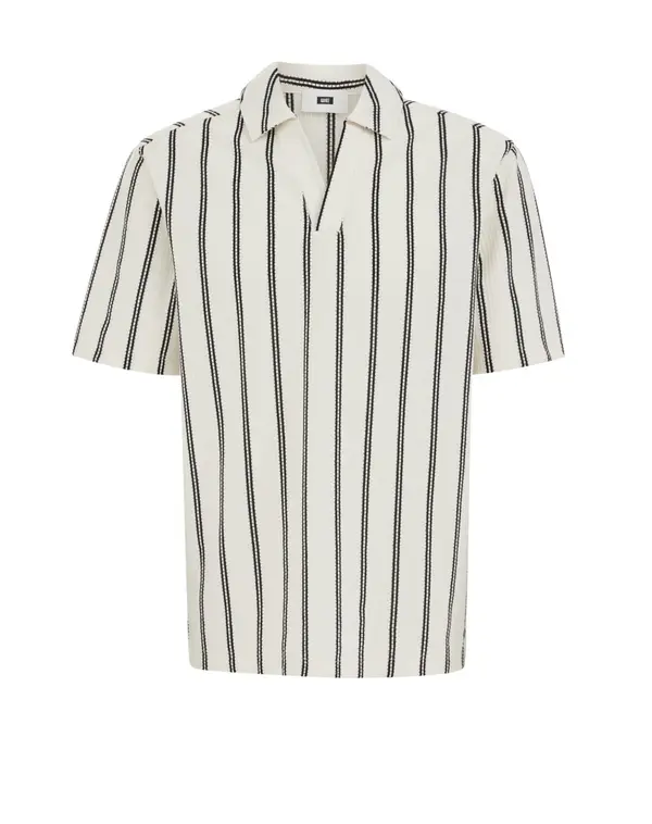 WE Fashion WE Fashion Majica  črna / off-bela