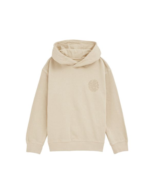 WE Fashion WE Fashion Majica  ecru / temno bež