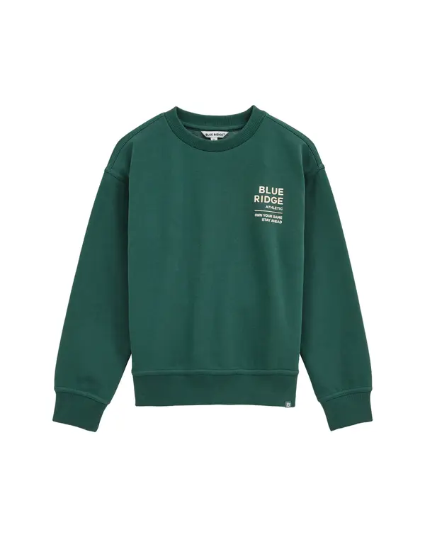 WE Fashion WE Fashion Majica  ecru / temno zelena