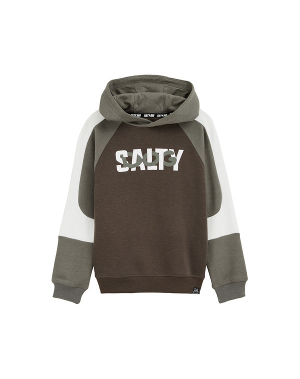 WE Fashion WE Fashion Majica  kaki / bela