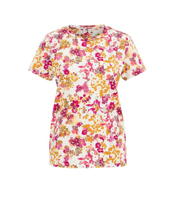 WE Fashion WE Fashion Majica  konjak / eozin / temno roza / bela