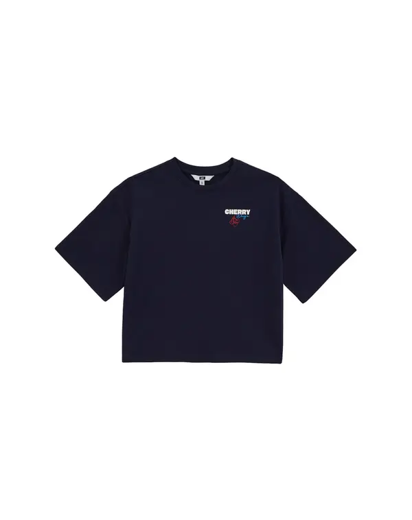 WE Fashion WE Fashion Majica  marine / azur / rdeča / off-bela