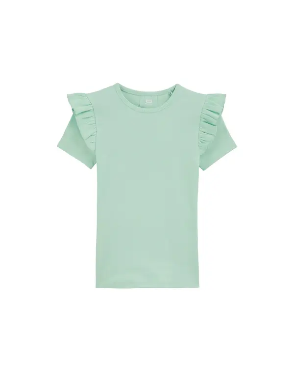 WE Fashion WE Fashion Majica 'Meisjes'  svetlo zelena