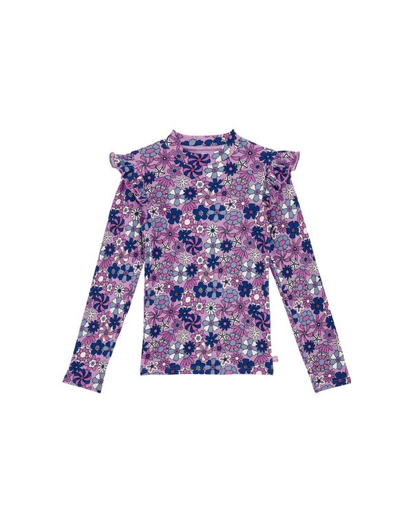 WE Fashion WE Fashion Majica  modra / lila / svetlo lila / bela