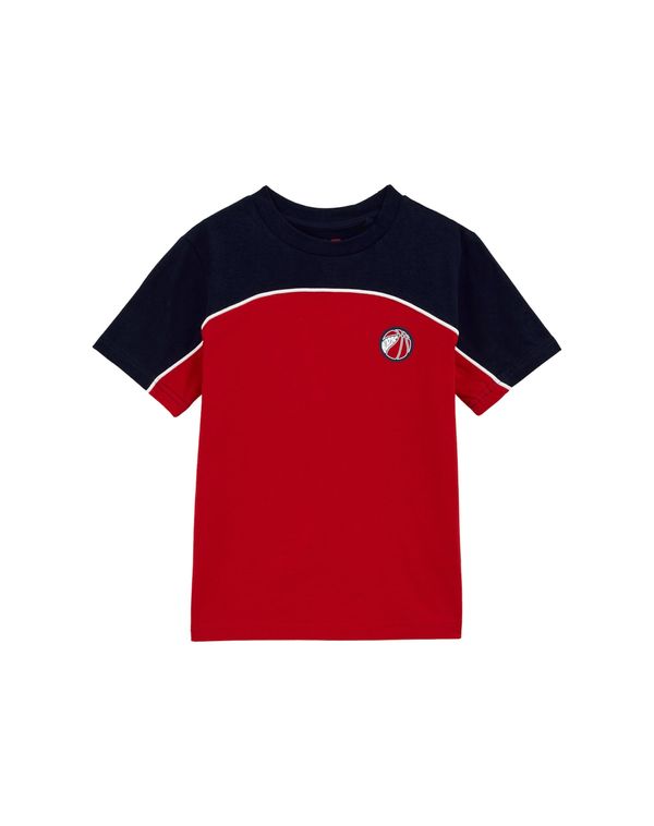 WE Fashion WE Fashion Majica  mornarska / rdeča / bela