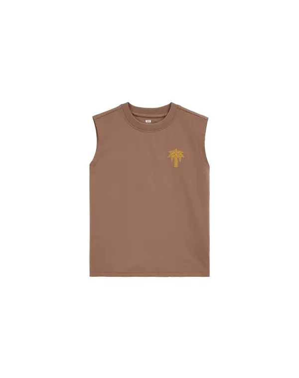 WE Fashion WE Fashion Majica  rjava / temno rjava / rumena / bela