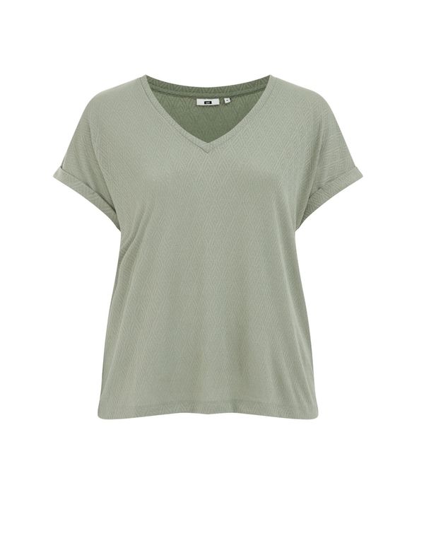 WE Fashion WE Fashion Majica  siva / dimno-siva