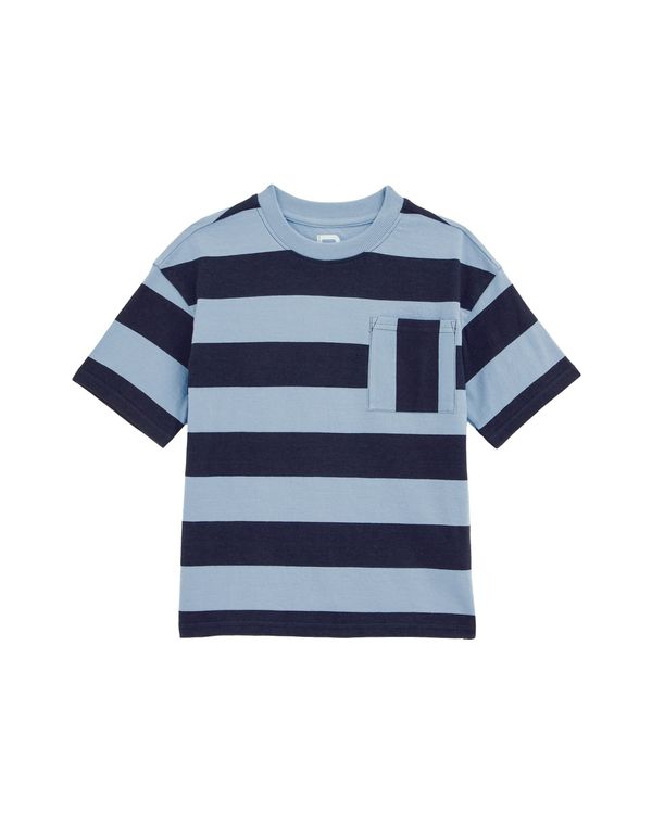 WE Fashion WE Fashion Majica  svetlo modra / temno modra