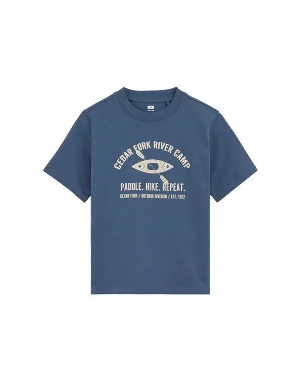 WE Fashion WE Fashion Majica  temno modra / bela