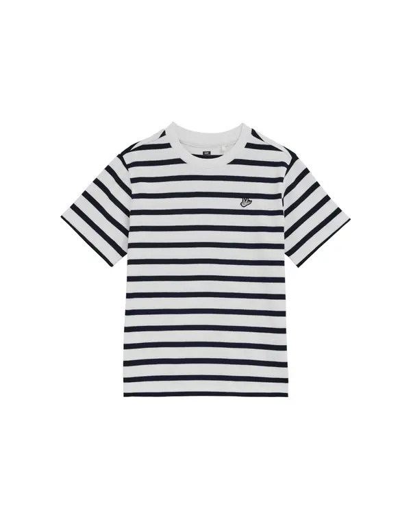 WE Fashion WE Fashion Majica  temno modra / bela